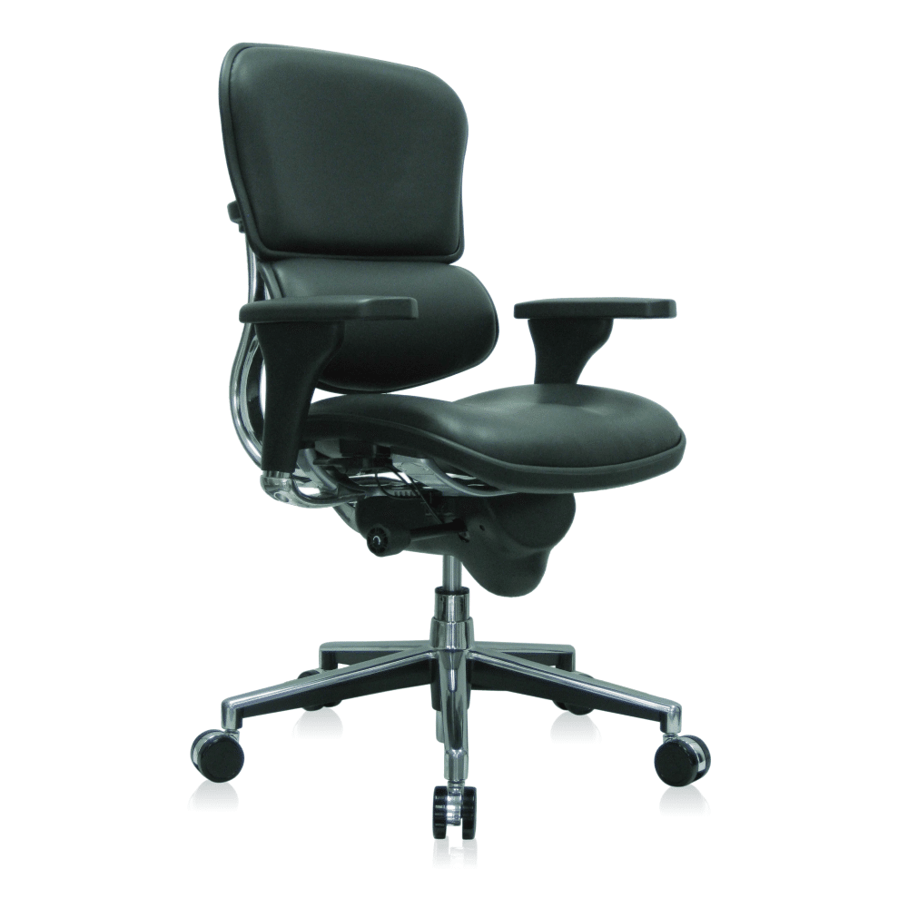 ERGOHUMAN™ Mid Back Leather Chair
